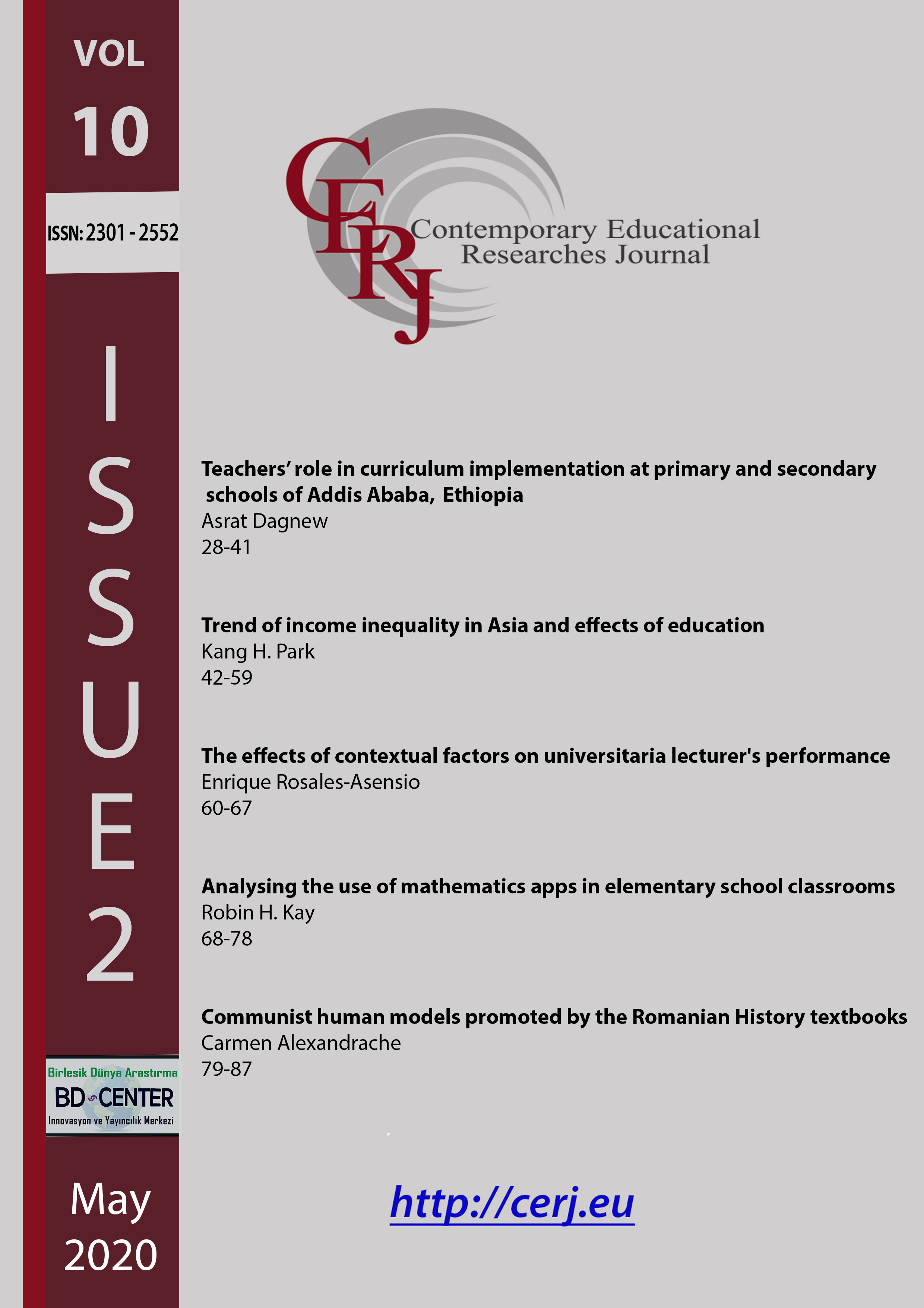 Contemporary Educational Researches Journal-Asos İndeks