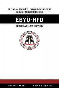 Erzincan Binali Yıldırım Üniversitesi Hukuk Fakültesi Dergisi-Asos İndeks