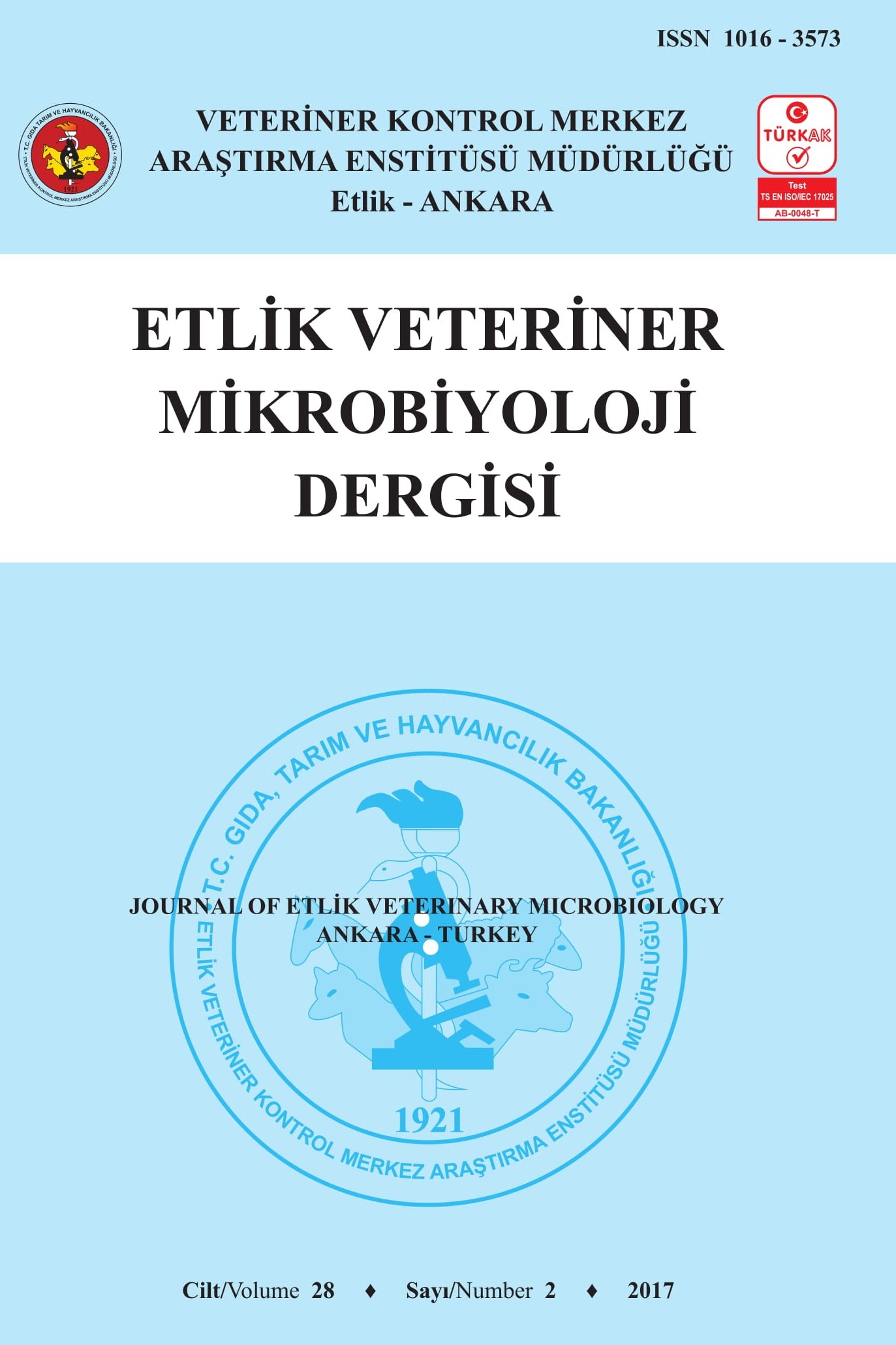 Etlik Veteriner Mikrobiyoloji Dergisi