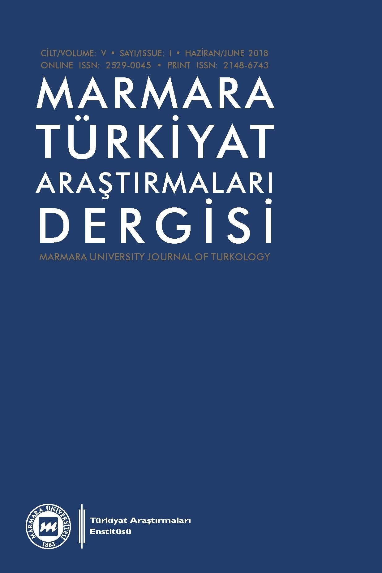 Marmara Türkiyat Araştırmaları Dergisi-Asos İndeks