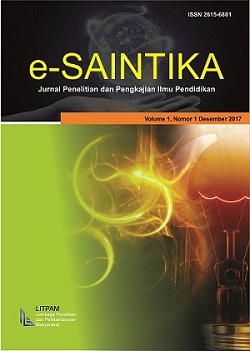 Jurnal Penelitian dan Pengkajian Ilmu Pendidikan: e-Saintika-Asos İndeks