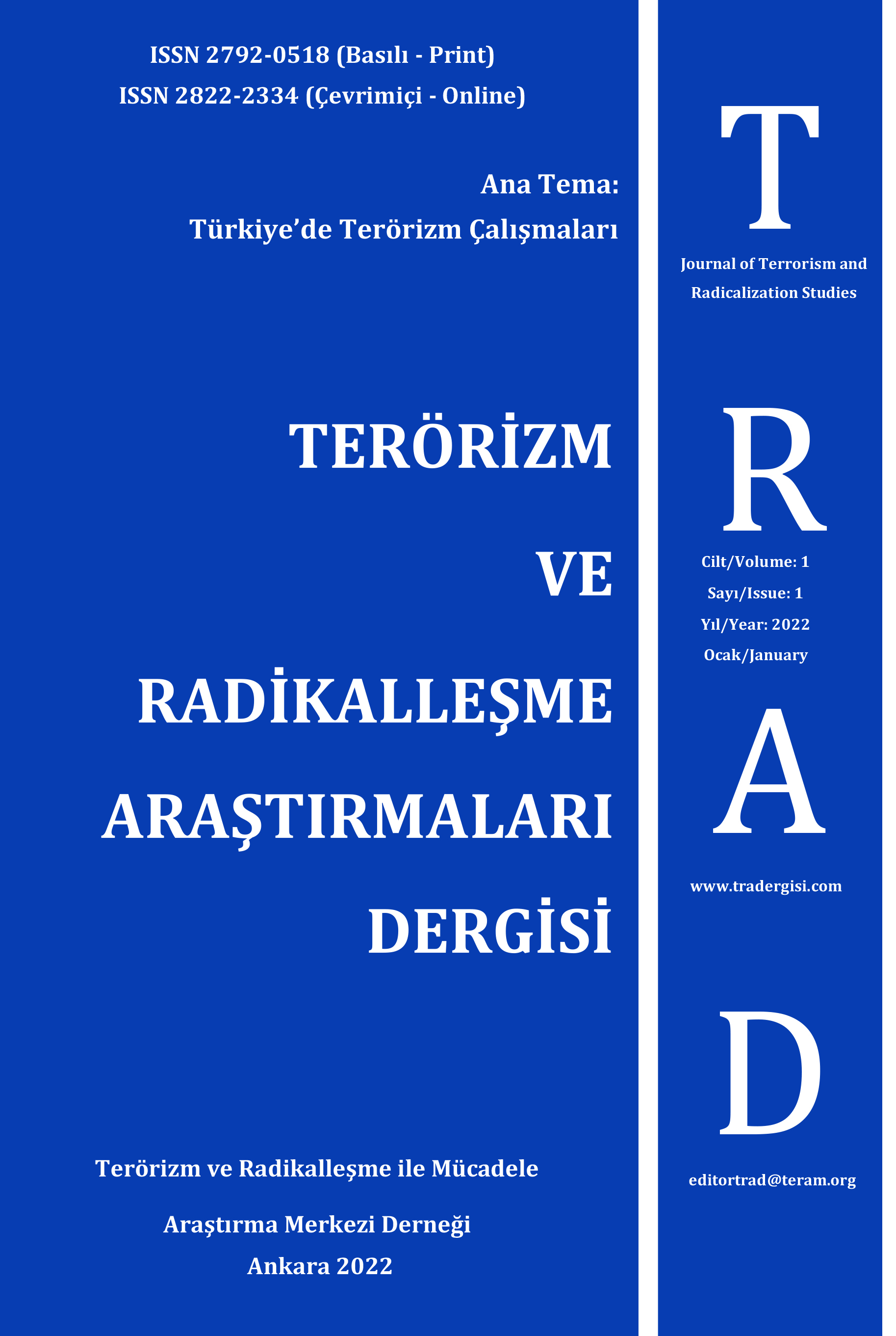 Terörizm ve Radikalleşme Araştırmaları Dergisi-Asos İndeks