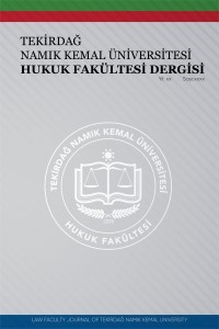 Tekirdağ Namık Kemal Üniversitesi Hukuk Fakültesi Dergisi